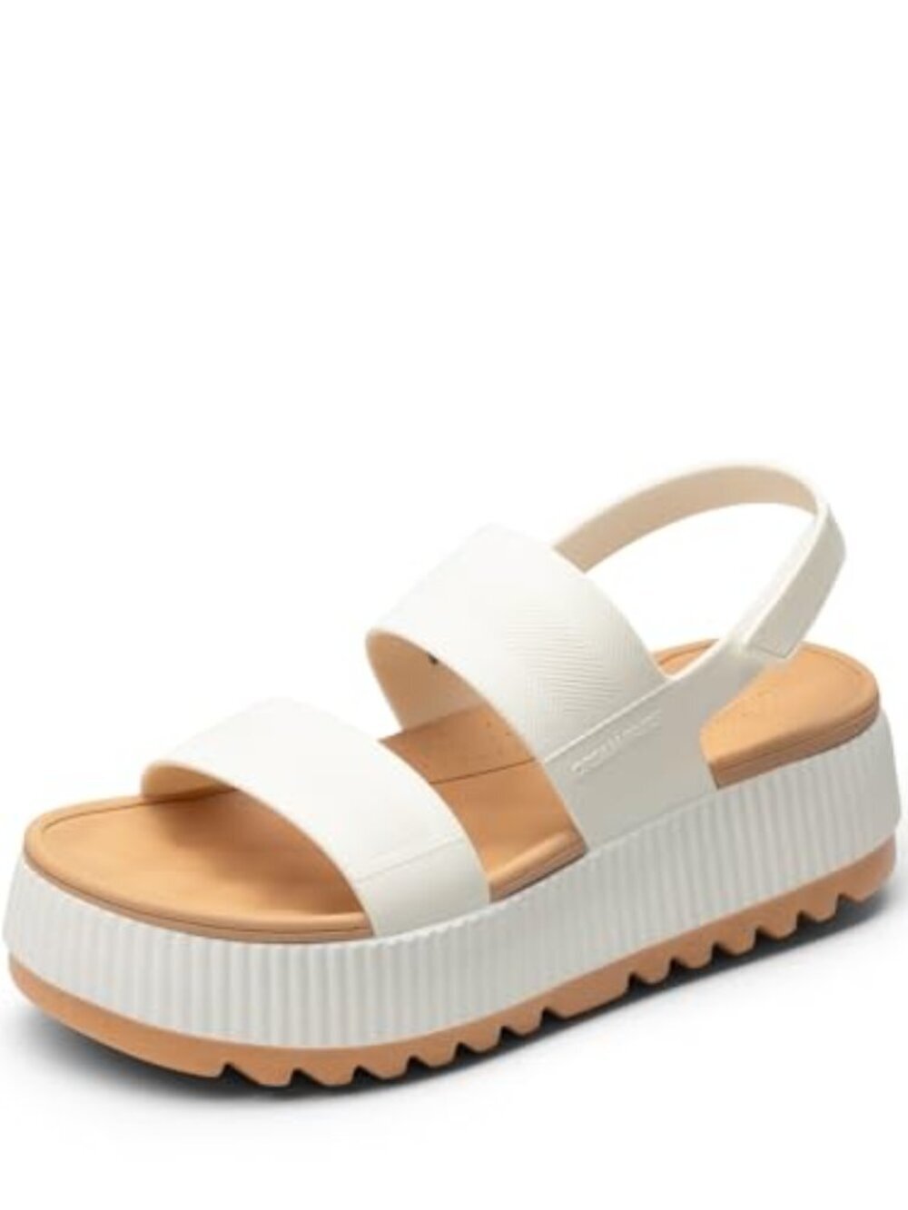 🆕 Womens Platform Water Sandals Open Toe Adjustable Lightweight Summer - White